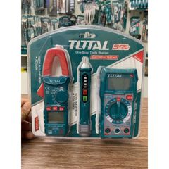 Bộ 3 Dụng Cụ Kiểm Tra Dòng Điện Total TMT43028 - Kềm Đo AC, Đồng Hồ Vạn Năng, Đầu Dò Điện Áp - Thiết Bị Tiện Ích Chất Lượng Cao