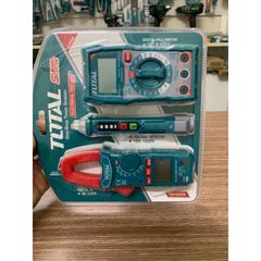 Bộ 3 Dụng Cụ Kiểm Tra Dòng Điện Total TMT43028 - Kềm Đo AC, Đồng Hồ Vạn Năng, Đầu Dò Điện Áp - Thiết Bị Tiện Ích Chất Lượng Cao