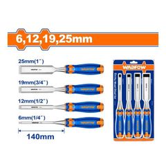Bộ 4 Đục Gỗ Wadfow 6mm, 12mm, 19mm, 25mm - Dụng Cụ Tiện Ích Chất Lượng Cao cho Thợ Mộc và Thích Nghi DIY