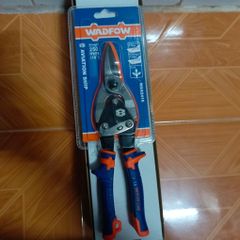 Kéo cắt tôn thẳng 10 inch Wadfow WAS2410 - Dụng cụ cắt tôn chính xác cho thép cacbon và không gỉ, tay cầm mềm chống trượt