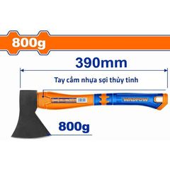 Búa Rìu 800g Wadfow WHM6308 - Búa Thép Carbon 45# Với Tay Cầm Nhựa Sợi Thủy Tinh - Dụng Cụ Tiện Ích Cao Cấp
