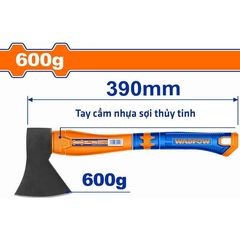 Búa Rìu 600g Wadfow WHM6306 - Dụng Cụ Cầm Tay Chất Lượng Cao Với Tay Cầm Nhựa Sợi Thủy Tinh, Thép Carbon 45#