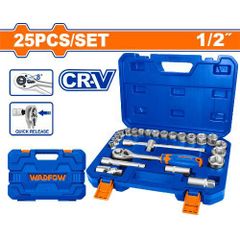 Bộ 25 Chi Tiết Tay Vặn Đầu Tuýp 1/2