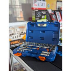 Bộ 25 Chi Tiết Tay Vặn Đầu Tuýp 1/2