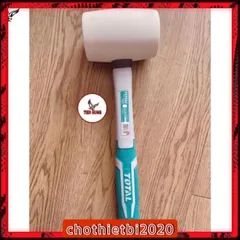 Búa Cao Su Trắng 450g Total THT761636 - Dụng Cụ Tiện Ích Chịu Dầu và Mài Mòn, Cán Thép Bọc Nhựa