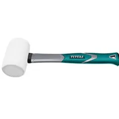 Búa Cao Su Trắng 450g Total THT761636 - Dụng Cụ Tiện Ích Chịu Dầu và Mài Mòn, Cán Thép Bọc Nhựa