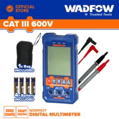 Đồng hồ vạn năng kỹ thuật số Wadfow WDM1507 - Đo điện áp, dòng, điện trở, và nhiệt độ lên tới 600V - Thiết bị kiểm tra thông minh và hiệu quả
