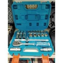 Bộ Khẩu 20 Chi Tiết 1/2 Inch Total THT121201 - Dụng Cụ Tháo Lắp Chuyên Dùng Size 10-24mm, Chất Liệu CR-V 50BV30