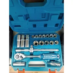 Bộ Khẩu 20 Chi Tiết 1/2 Inch Total THT121201 - Dụng Cụ Tháo Lắp Chuyên Dùng Size 10-24mm, Chất Liệu CR-V 50BV30