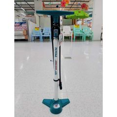 Bơm Hơi Đẩy Tay Total TMPP3201 - Ống Nhôm Chất Lượng Cao, Đầu Tương Thích Schrader, Presta, Dunlop, Đo Áp Suất Bar và PSI