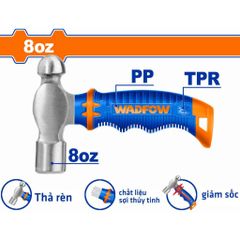 Búa Đầu Tròn 220g Wadfow WHM53D8 - Thép Carbon 45# Chịu Lực, Tay Cầm Nhựa Sợi Thủy Tinh, Dụng Cụ Tiện Ích Hàng Đầu