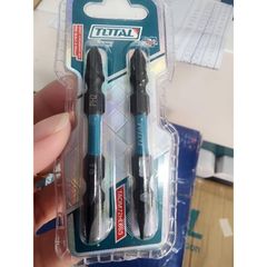 Bộ 2 Mũi Bắt Vít PH2+SL6 65mm Total TACIM72HL665 - Thép Công Nghiệp S2, Có Nam Châm, Dụng Cụ Tiện Ích Cho Người Sửa Chữa