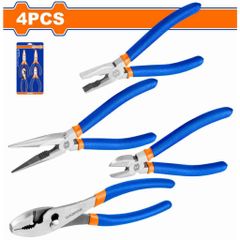 Bộ 4 Kìm 6 Inch Wadfow WPS0604 - Dụng Cụ Tiện Ích Chống Gỉ Với Tay Cầm Nhựa, Phụ Kiện Hữu Ích Trong Nhà Máy Và Sửa Chữa
