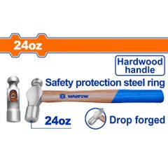 Búa Đầu Tròn 660g Wadfow WMB5324 - Dụng Cụ Cơ Khí Chắc Chắn Với Tay Cầm Gỗ Và Đầu Búa Rèn Thép Carbon 45#