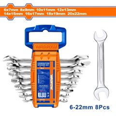 Bộ 8 Cờ Lê Đầu Miệng 6-22mm Wadfow - Dụng Cụ Sửa Chữa Chất Lượng Cao, Đầy Đủ Kích Thước, Thích Hợp Cho Mọi Công Việc
