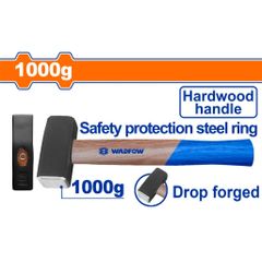 Búa Tạ 1000g Wadfow WMB2310 - Dụng Cụ Thép Carbon 45# với Tay Cầm Gỗ Cứng, Lý Tưởng cho Công Việc Thợ Hàn và Xây Dựng