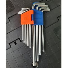 Bộ 9 Chìa Lục Giác Sao Dài T10-T50 Wadfow - Dụng Cụ Tiện Ích Chất Liệu Cr-V, Tay Vặn Siêu Dài, Đóng Gói Thẻ Trượt