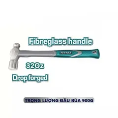 Búa đầu tròn Total THT74326 - 32oz Dụng cụ đóng đinh chất lượng cao, thích hợp cho mọi bề mặt và không gian hẹp