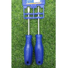 Bộ 2 Tua Vít Dẹp & Bake 100mm Wadfow - Dụng Cụ Tiện Ích Chất Lượng Cao, Thân Tròn 40cr, Thích Hợp Sửa Chữa Tại Nhà