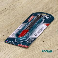 Dao rọc giấy Total THT511836 - Lưỡi 18x100mm với 3 lưỡi SK5, Dụng cụ tiện ích chất lượng cao từ Trung Quốc