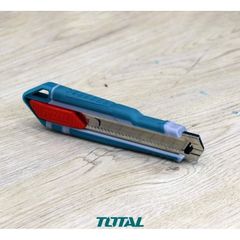 Dao rọc giấy Total THT511836 - Lưỡi 18x100mm với 3 lưỡi SK5, Dụng cụ tiện ích chất lượng cao từ Trung Quốc