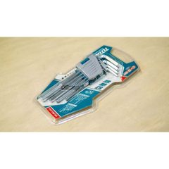 Bộ lục giác đầu bằng 9 chi tiết 1.5-10mm Total THT106191 - Dụng cụ tiện ích bằng thép Chrome Vanidi bền bỉ, chống gãy cong, rỉ sét