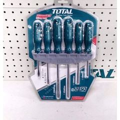 Bộ tuốc nơ vít dẹp và bake 6 chi tiết Total THTDC250601 - Dụng cụ sửa chữa chất lượng cao cho thợ sửa ống nước và DIY.
