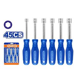 Bộ 6 Tua Vít Đầu Lục Giác WSS24T6 - Dụng Cụ Vặn Ốc Chất Lượng, Thiết Kế Mới, Kích Thước 5-10mm, Thân Tròn, Đóng Gói Vỉ Đôi