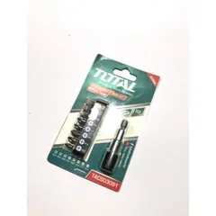 Bộ đầu tua vít 9 chi tiết Total TACSD3091 - Dụng cụ sửa chữa hoàn hảo với thép công nghiệp S2, kèm mũi gắn vặn vít