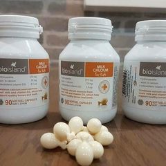 Bổ sung canxi cho trẻ Bio Island Milk Calcium for Kids Úc 90 viên