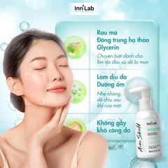 Gel Rửa Mặt Giảm Mụn & Dưỡng Ẩm InniLab Acne Shield Cleanse Gel 86g - Sữa Rửa Mặt Chuyên Dụng Cho Da Dầu Mụn