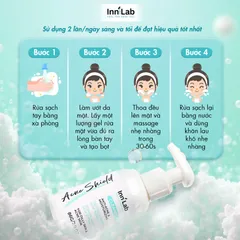 Gel Rửa Mặt Giảm Mụn & Dưỡng Ẩm InniLab Acne Shield Cleanse Gel 86g - Sữa Rửa Mặt Chuyên Dụng Cho Da Dầu Mụn