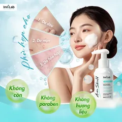 Gel Rửa Mặt Giảm Mụn & Dưỡng Ẩm InniLab Acne Shield Cleanse Gel 86g - Sữa Rửa Mặt Chuyên Dụng Cho Da Dầu Mụn
