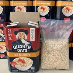 Thùng 4,52Kg Yến Mạch Mỹ Quaker Oats (Viền Vàng) Cán Dẹp