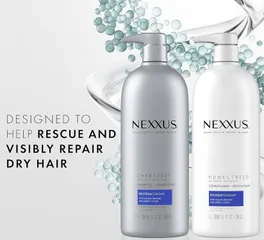 Combo Gội Xả Nexxus Ultimate Moisture Protein Fusion 2 X1L - Chăm sóc tóc khô xơ, phục hồi độ ẩm và sức sống tự nhiên