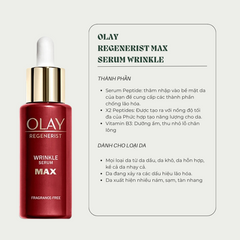 Serum Olay Max B3 2X 40ml - Chống Nếp Nhăn, Cấp Ẩm Sâu, Tăng Cường Đàn Hồi Da, Phù Hợp Mọi Loại Da