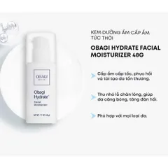 Kem Dưỡng Ẩm OBAGI Hydrate Facial Moisturizer 48g – Giải Pháp Cấp Ẩm Sang Trọng, Đem Lại Làn Da Mịn Màng, Rạng Rỡ Cho Mọi Loại Da
