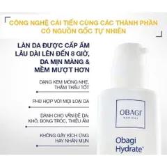 Kem Dưỡng Ẩm OBAGI Hydrate Facial Moisturizer 48g – Giải Pháp Cấp Ẩm Sang Trọng, Đem Lại Làn Da Mịn Màng, Rạng Rỡ Cho Mọi Loại Da