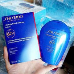 Sét Chống Nắng Shiseido Ultimate Sun Protector SPF 60+ (150ml) + Dầu Tẩy Trang 40ml + Kem Dưỡng 15ml - Bảo Vệ Da Tối Ưu, Dễ Dàng Mang Theo