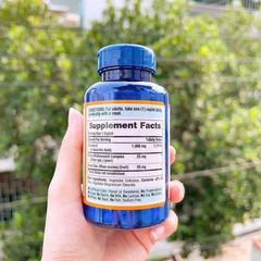 Viên Uống Bổ Sung Vitamin C 1000mg Time Puritan's Pride - Hỗ Trợ Miễn Dịch, Làm Đẹp Da, 100 Viên Mỹ
