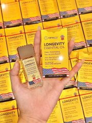 Dầu Gió Vàng Nanogize Longevity 21ml - Chai Lăn Giảm Đau Cổ, Khớp, Tăng Cường Tuần Hoàn - Hỗn Hợp Tinh Dầu Mỹ Chính Hãng