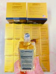 Dầu Gió Vàng Nanogize Longevity 21ml - Chai Lăn Giảm Đau Cổ, Khớp, Tăng Cường Tuần Hoàn - Hỗn Hợp Tinh Dầu Mỹ Chính Hãng