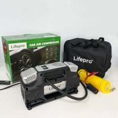 Máy Bơm Lốp Ô Tô Lifepro L605-AT - Được Thiết Kế Thông Minh, Áp Suất Tối Đa 150PSI, Bơm 70L/Phút, Kèm Đồng Hồ Điện Tử, Dễ Dàng Mang Theo