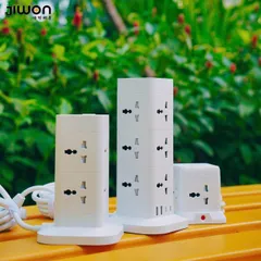 Ổ Cắm Điện Đa Năng JIWON JWD-T0619 - 8 Ổ Cắm, 2 Type-C, 2 USB, Dây Dài 3m, Sạc Siêu Nhanh, An Toàn Chống Giật