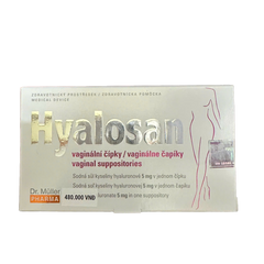 Viên Đặt Hyalosan Hỗ Trợ Làm Ẩm và Khôi Phục Biểu Mô Phụ Nữ - Hộp 10 Viên Cao Cấp Từ Dr Muller Pharma