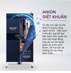 Máy Sấy Quần Áo GUME GMDC-2201 Korea - Công Suất 1800W, Thiết Kế Gọn Gàng, Tiết Kiệm Điện Năng, Sấy Nhanh Chóng 15kg Quần Áo