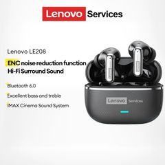 Tai nghe Bluetooth Lenovo LE208 - Tai nghe chơi game IPX5, độ trễ thấp, âm thanh HIFI, thiết kế tiện dụng, sạc nhanh 30 giờ