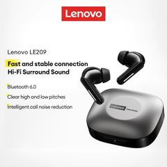 Tai nghe Bluetooth Lenovo LE209 In-Ear Chống Nước, Âm Thanh HIFI, Độ Trễ Thấp - Tai Nghe Không Dây Chơi Game Tốt