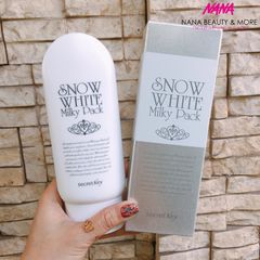 Kem Ủ Trắng Toàn Thân Secret Key Snow White Milky Pack 200g - Làm Trắng Da Mịn Màng, Dưỡng Ẩm Sâu Cho Da Hồng Hào