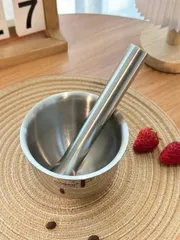 Set Chày Cối Inox 304 Chockmen - Dụng Cụ Nhà Bếp Cao Cấp Thao Tác Dễ Dàng, Vệ Sinh Tiện Lợi, Không Nấm Mốc